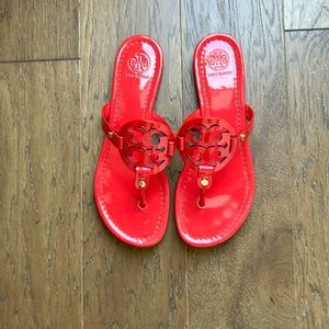 Red Tory Burch Miller Sandals